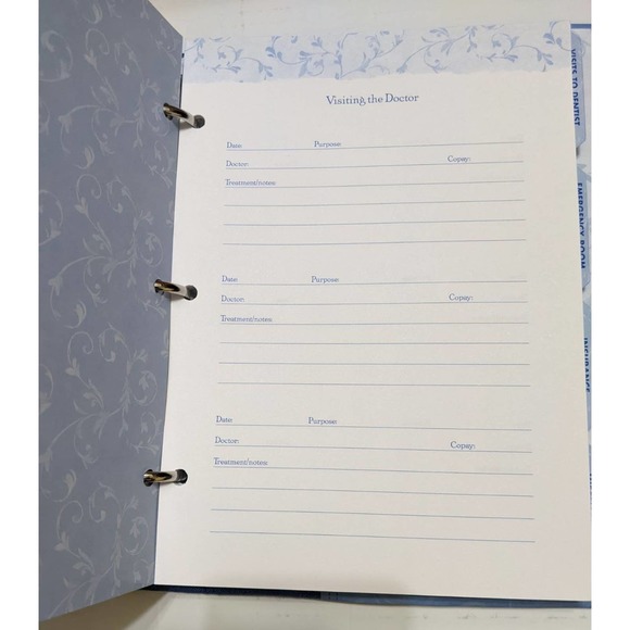 Vintage 2004 Gibson blue medical journal folder organizer - Picture 3 of 7